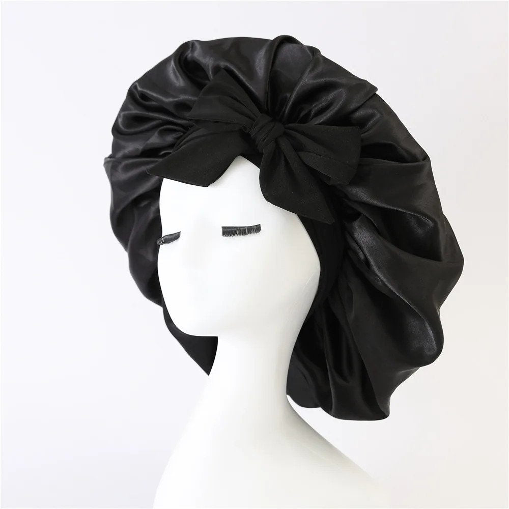 Hairporium Satin Bonnet Sleep Cap: Luxury Hair Care Satin Bonnet for Nighttime Protection