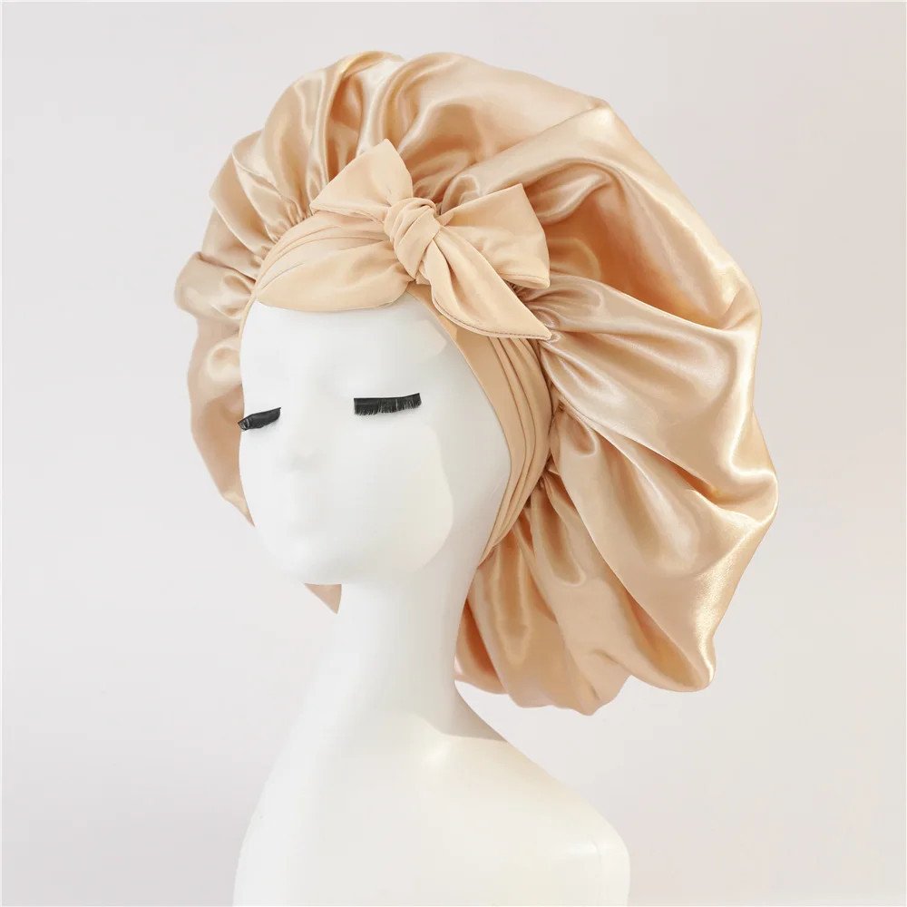 Hairporium Satin Bonnet Sleep Cap: Luxury Hair Care Satin Bonnet for Nighttime Protection