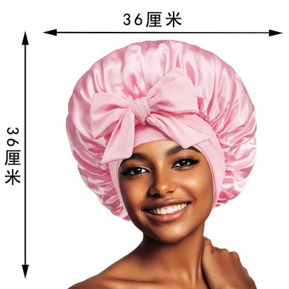 Hairporium Satin Bonnet Sleep Cap: Luxury Hair Care Satin Bonnet for Nighttime Protection