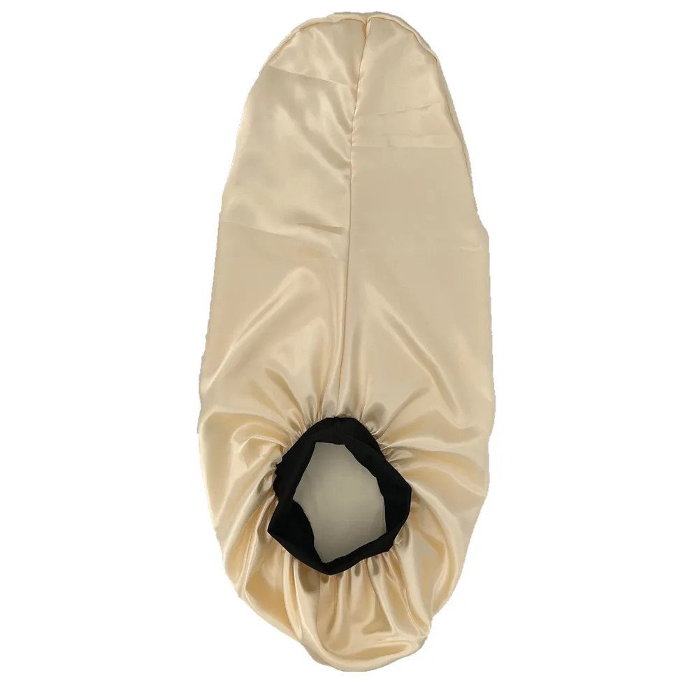 Hairporium Silky Long Bonnet: Solid Color Night Cap for Women's Overnight Hair Care