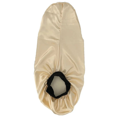 Hairporium Silky Long Bonnet: Solid Color Night Cap for Women's Overnight Hair Care