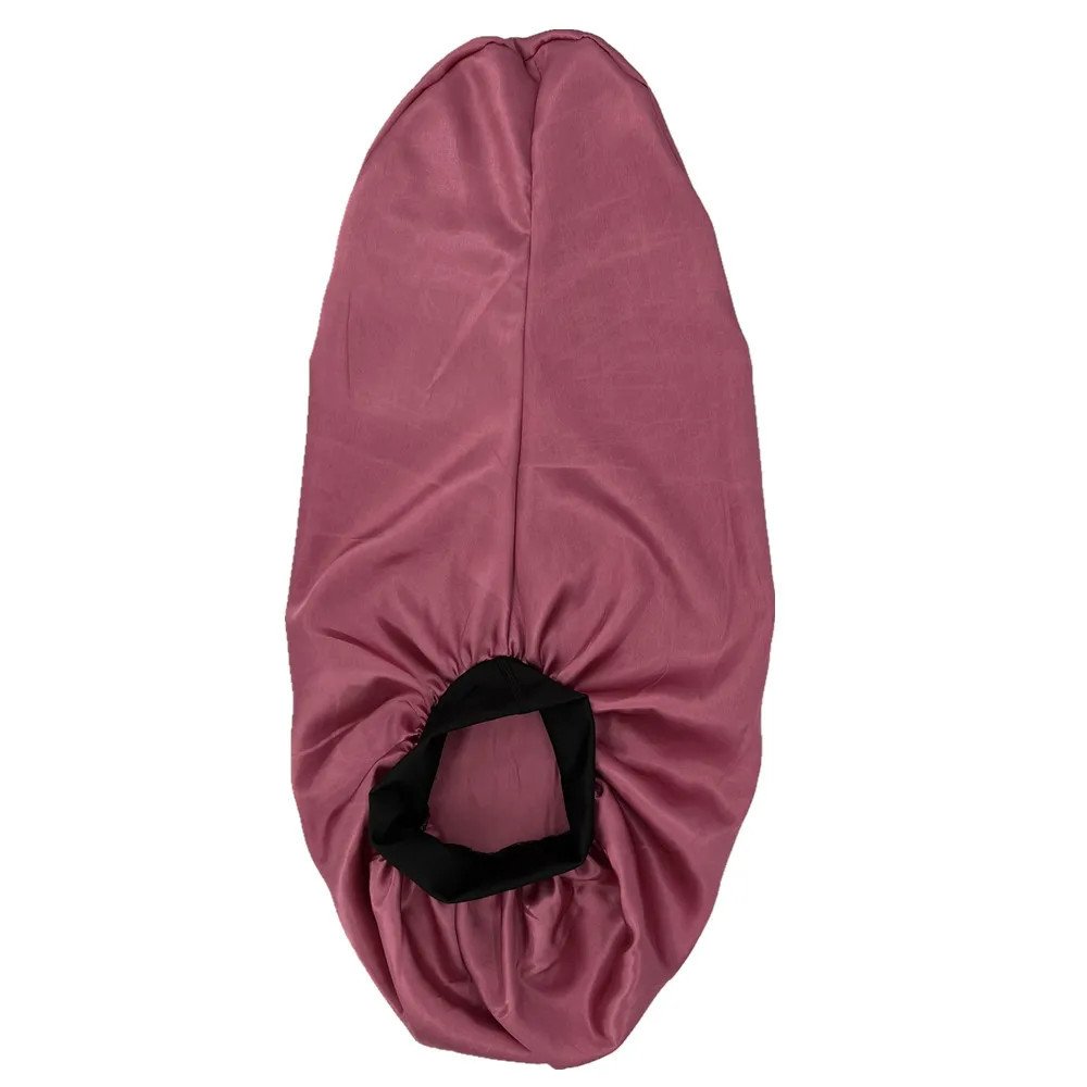 Hairporium Silky Long Bonnet: Solid Color Night Cap for Women's Overnight Hair Care