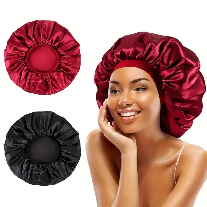 Hairporium Oversized Silky Satin Bonnet: Elegant Soft Night Cap for Women