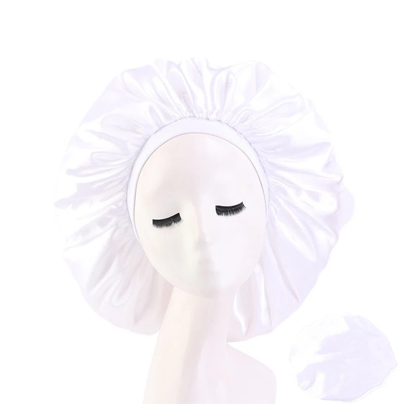 Hairporium Oversized Silky Satin Bonnet – Elegant Soft Night Cap for Women’s Hair Protection & Overnight Moisture Retention