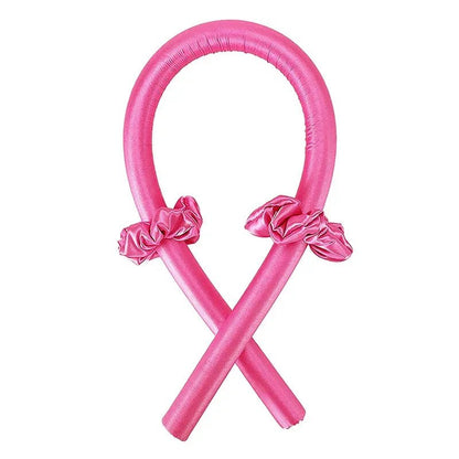 Hairporium Heatless Curling Rod Headband – Luxury Silk Ribbon Hair Rollers for Effortless Overnight Curls