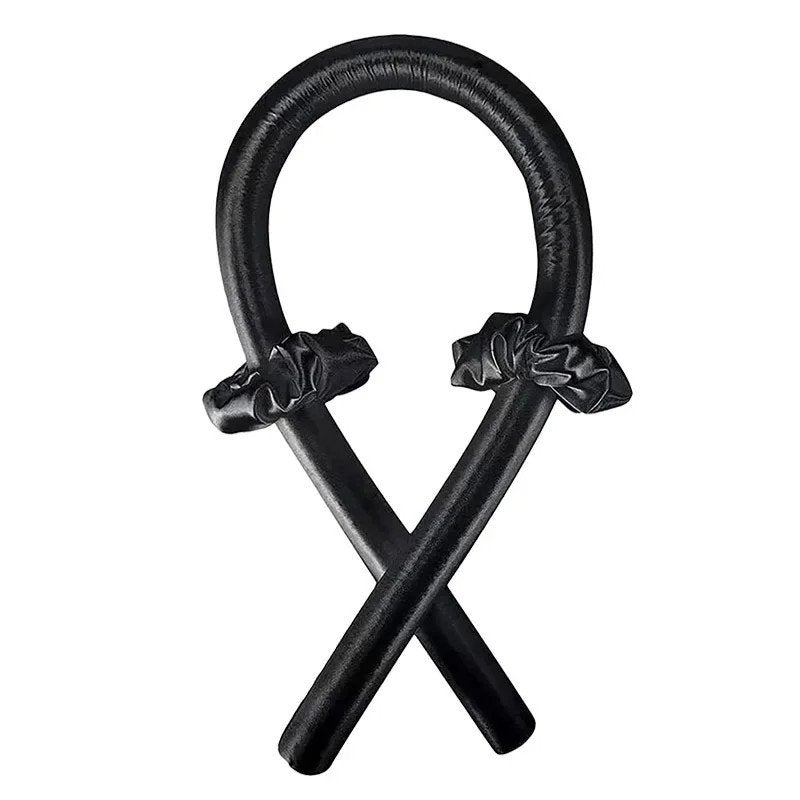 Hairporium Heatless Curling Rod Headband – Luxury Silk Ribbon Hair Rollers for Effortless Overnight Curls