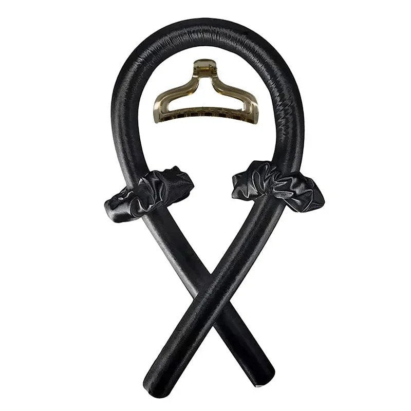 Hairporium Heatless Curling Rod Headband – Luxury Silk Ribbon Hair Rollers for Effortless Overnight Curls