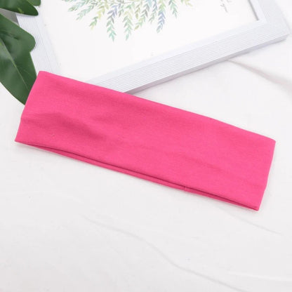 Hairporium Elastic Cotton Fashion Headbands – Soft Stretch Hair Bands for Fitness, Yoga, Makeup & Everyday Style