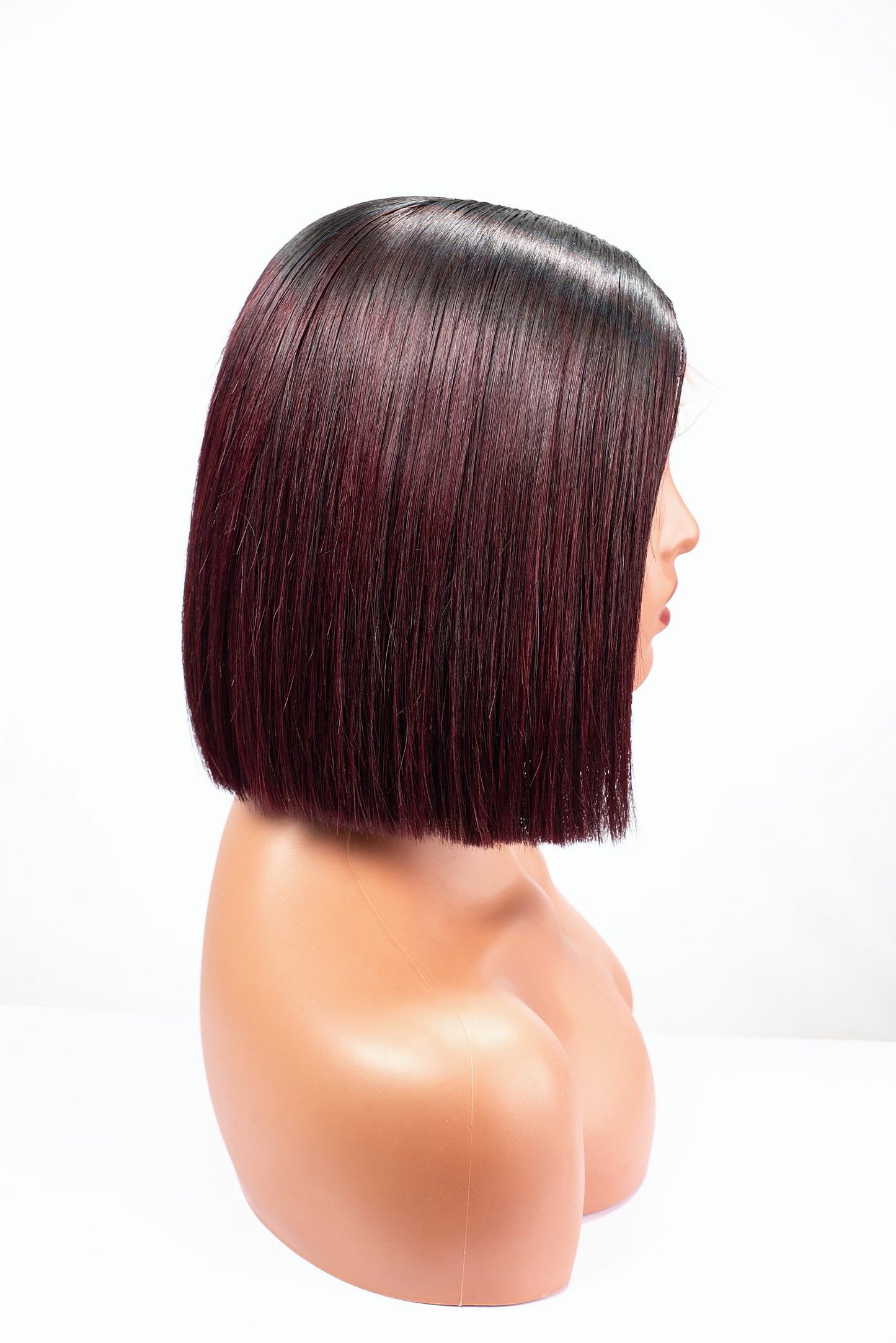 Hairporium Super Double Drawn Vietnamese Bone Straight Hair Wig - 100% Raw Virgin Hair, Glueless, Precut, Wear & Go, Blunt Cut Bob, Pre-Plucked, Transparent HD Lace Closure, 10-inch, Honey Brown 1B/30