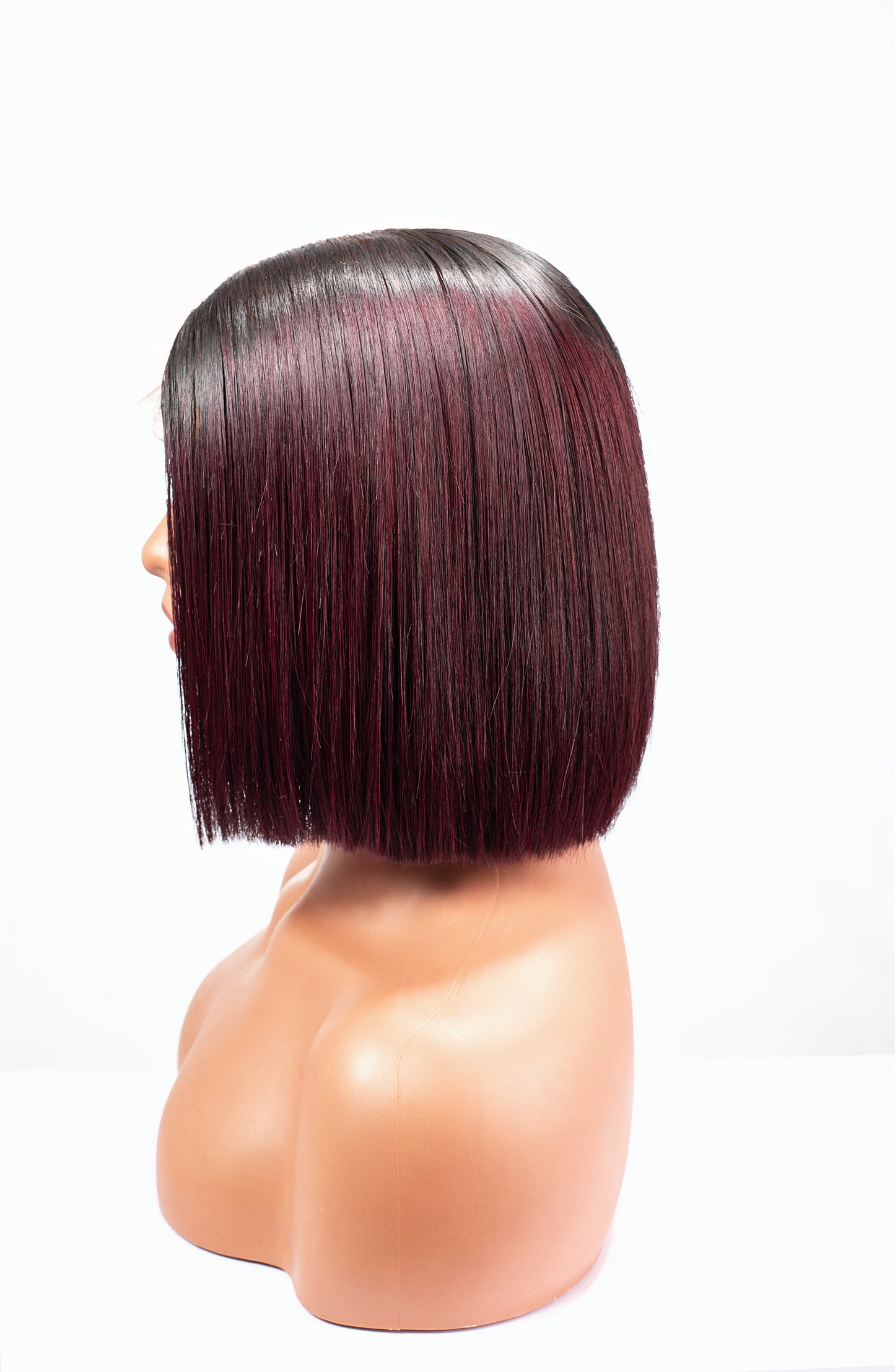 Hairporium Super Double Drawn Vietnamese Bone Straight Hair Wig - 100% Raw Virgin Hair, Glueless, Precut, Wear & Go, Blunt Cut Bob, Pre-Plucked, Transparent HD Lace Closure, 10-inch, Honey Brown 1B/30