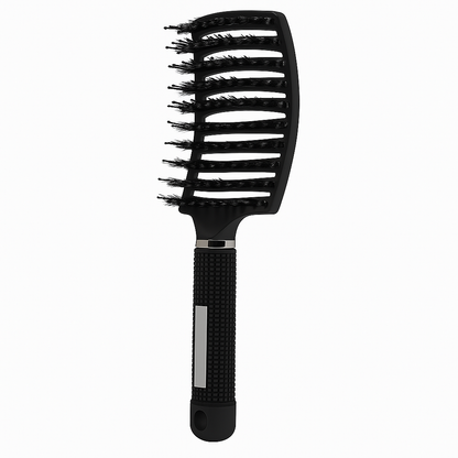 Hairporium Hair Brush & Detangling Comb – Bristle & Nylon Wet Massage Tool for Curly Hair